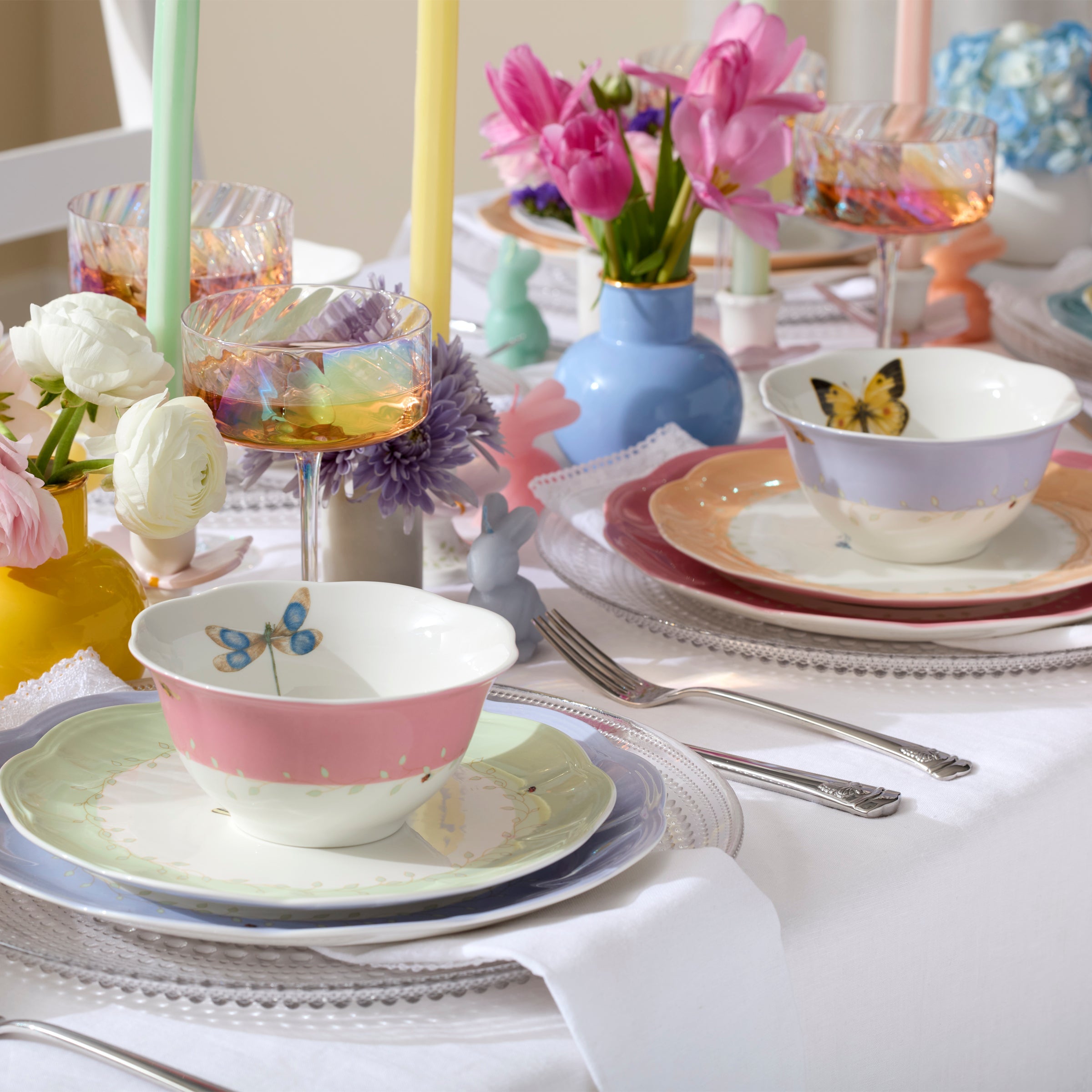 Lenox Fine Lenox Fine Butterfly Meadow Colors 18-Piece Dinnerware Set - Image 9