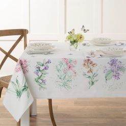 Lenox Fine Lenox Fine Butterfly Meadow Garden 60x102 Tablecloth
