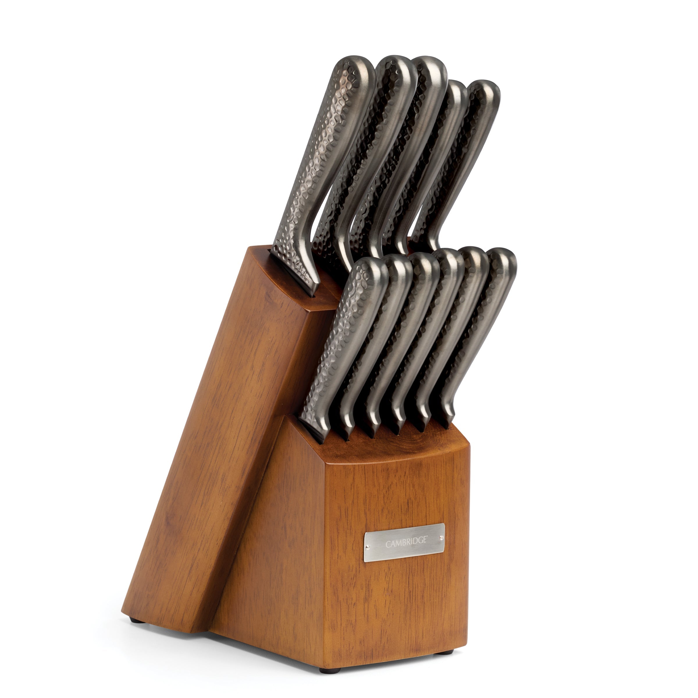 Lenox Fine Lenox Fine Nero Hammered Titanium 12 Piece Cutlery Block Set