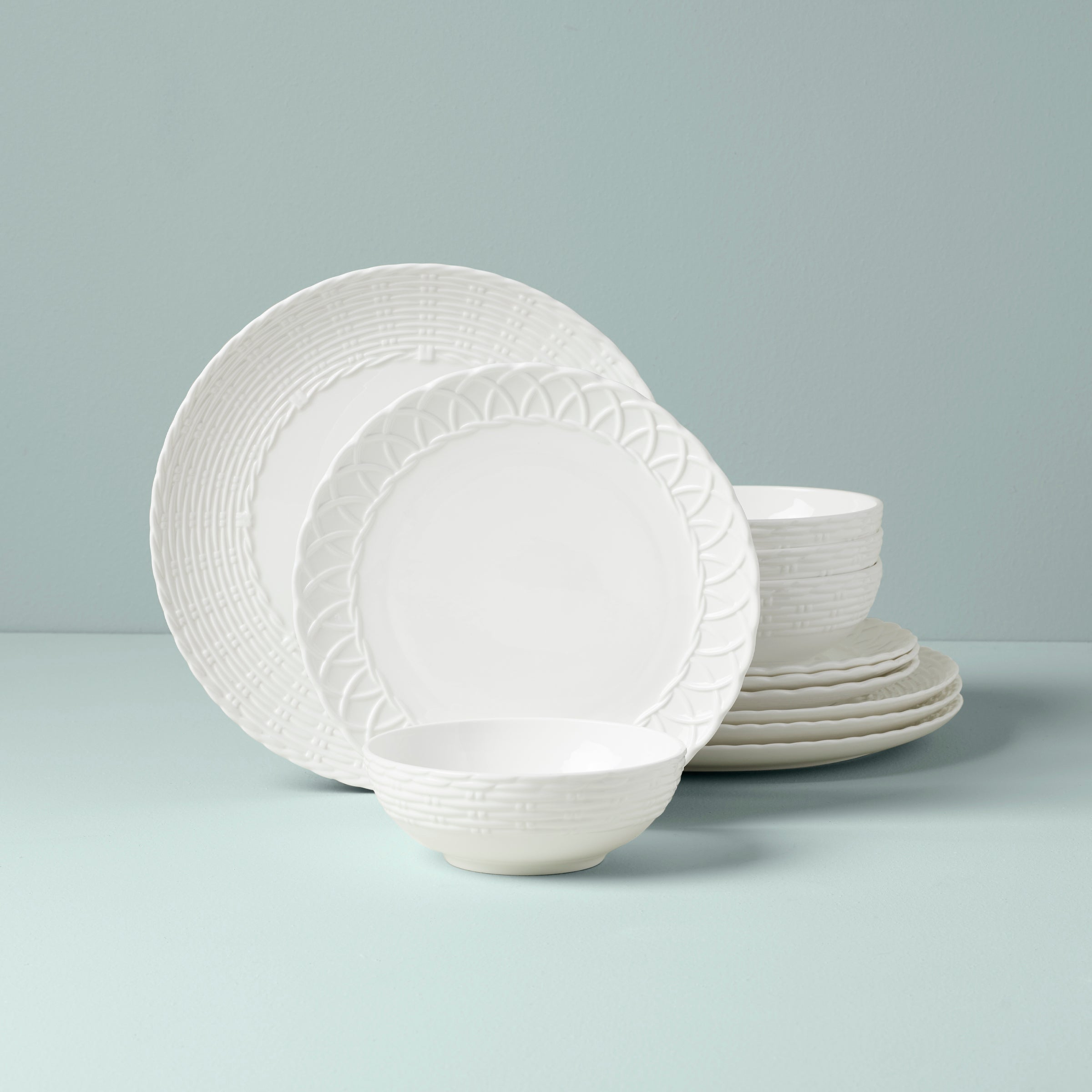 Lenox Fine Lenox Fine Wicker Creek 12-Piece Dinnerware Set