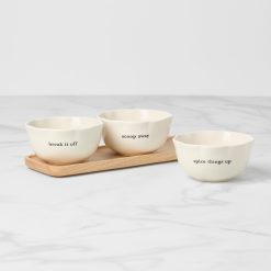 Alternative view of Lenox Fine Lenox Fine What A Treat 3-Piece Dip Bowls with Tray Set