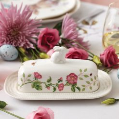 Alternative view of Lenox Fine Lenox Fine Butterfly Meadow Bunny Covered Butter Dish