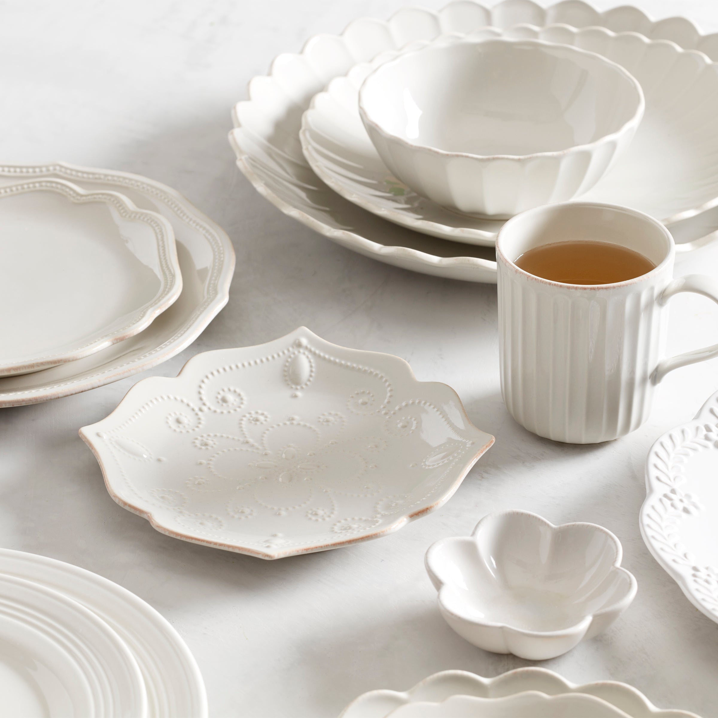 Lenox Fine Lenox Fine French Perle Scallop White Mini Dish - Image 5