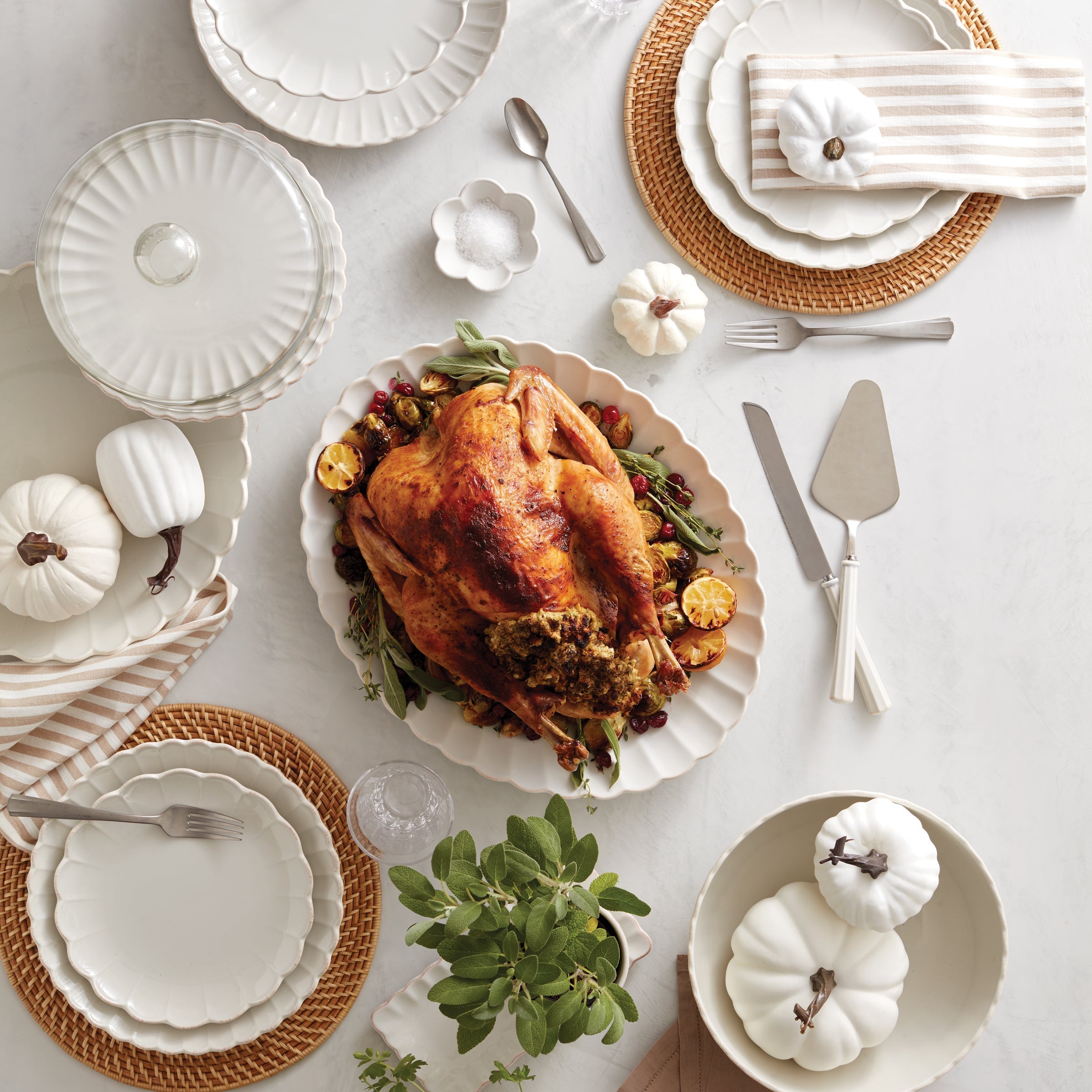 Lenox Fine Lenox Fine French Perle Scallop White 12-Piece Dinnerware Set - Image 5