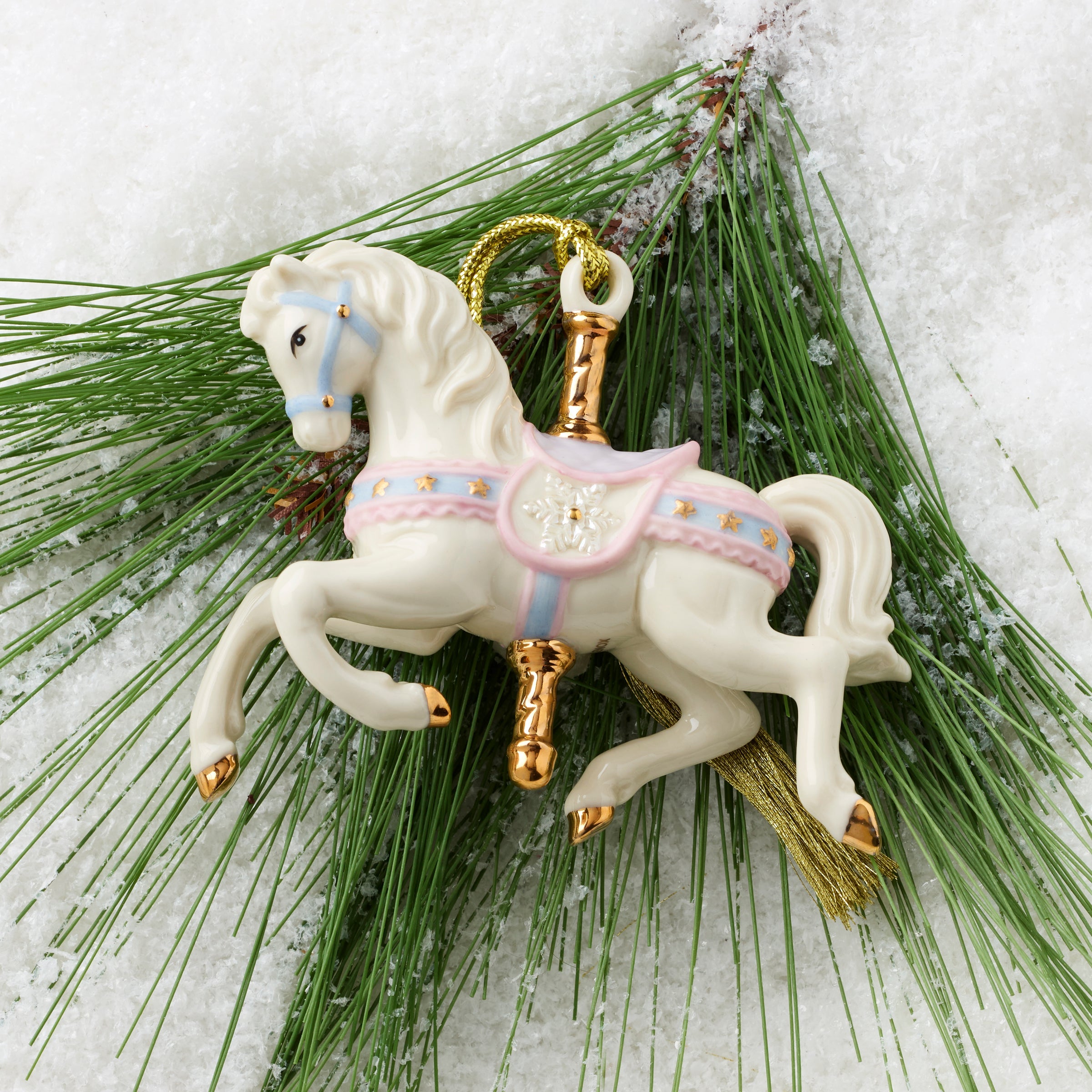 Lenox Fine Lenox Fine Snowflake Carousel Horse Ornament - Image 3