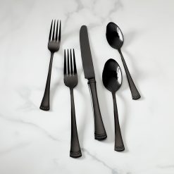 Lenox Fine Lenox Fine Portola Black Mirror 20-Piece Flatware Set