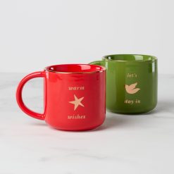 Alternative view of Lenox Fine Lenox Fine Be Jolly Warm Wishes Mugs, Set of 2