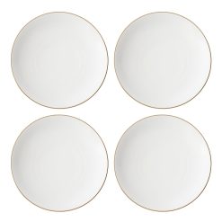 Lenox Fine Lenox Fine Trianna White Coupe Dinner Plates, Set of 4