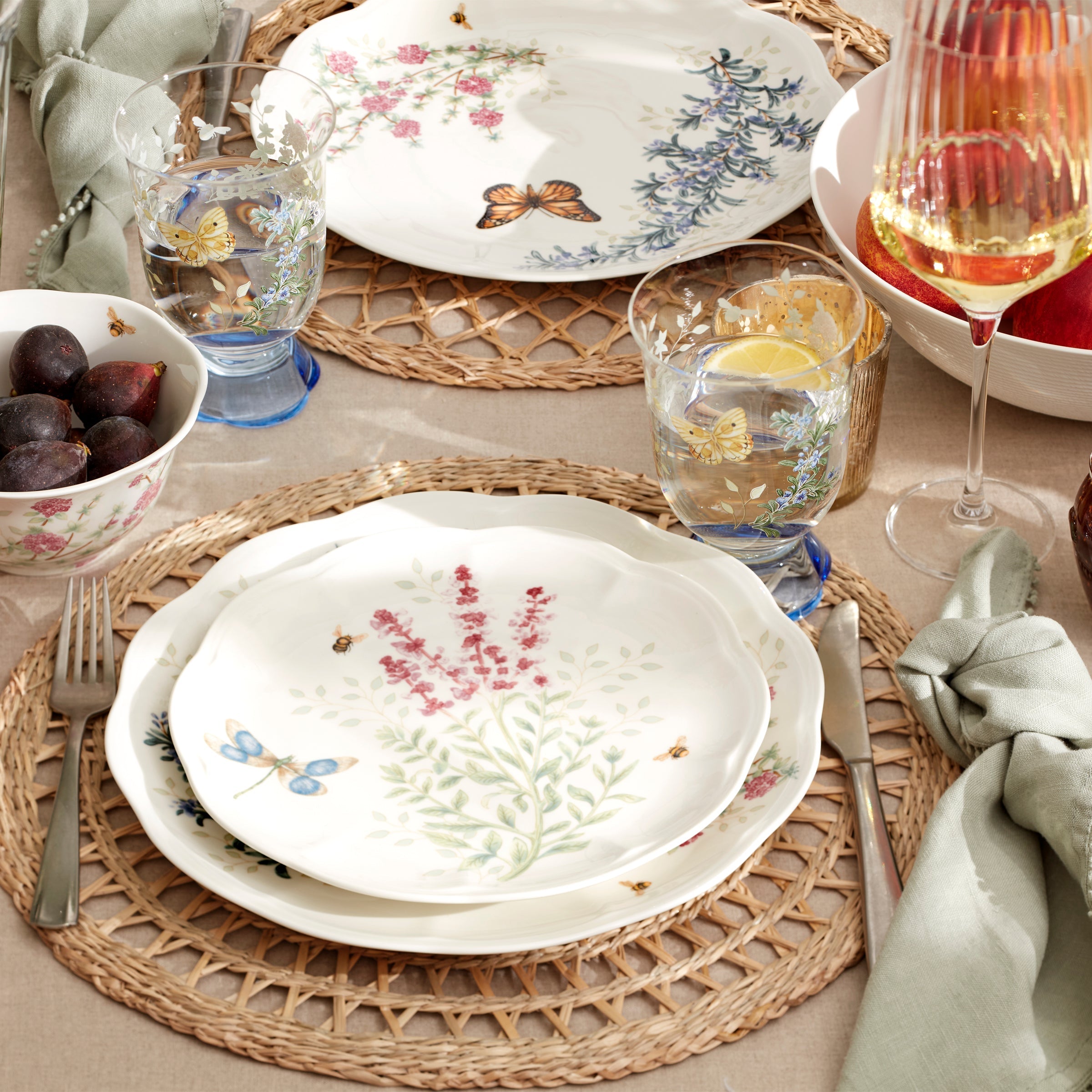Lenox Fine Lenox Fine Butterfly Meadow Herbs Dinner Plates, Set of 4 - Image 6