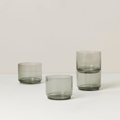 Lenox Fine Lenox Fine Tuscany Classics Stackable Smoke Short Glasses,  Set of 4