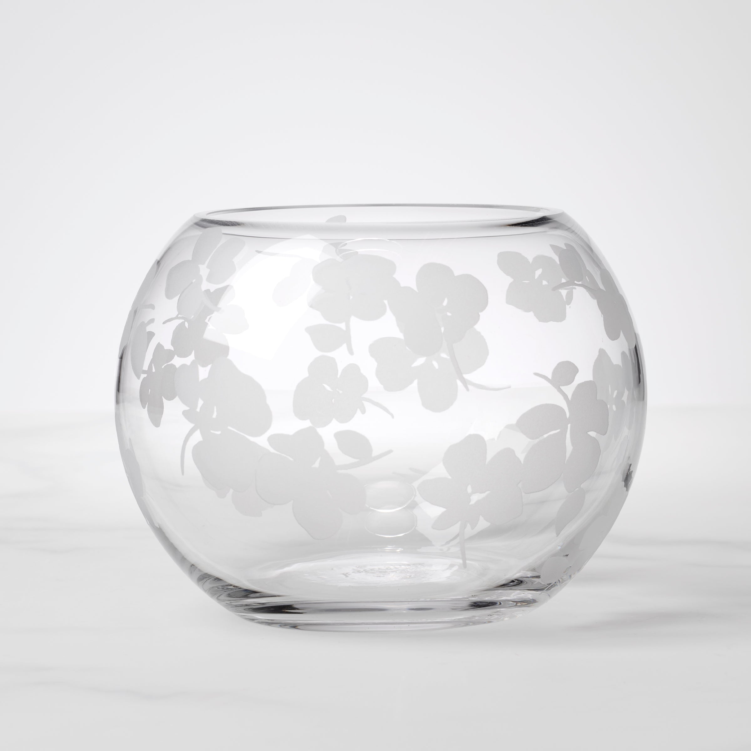 Lenox Fine Lenox Fine Spring Pansies Glass Petite Rose Bowl