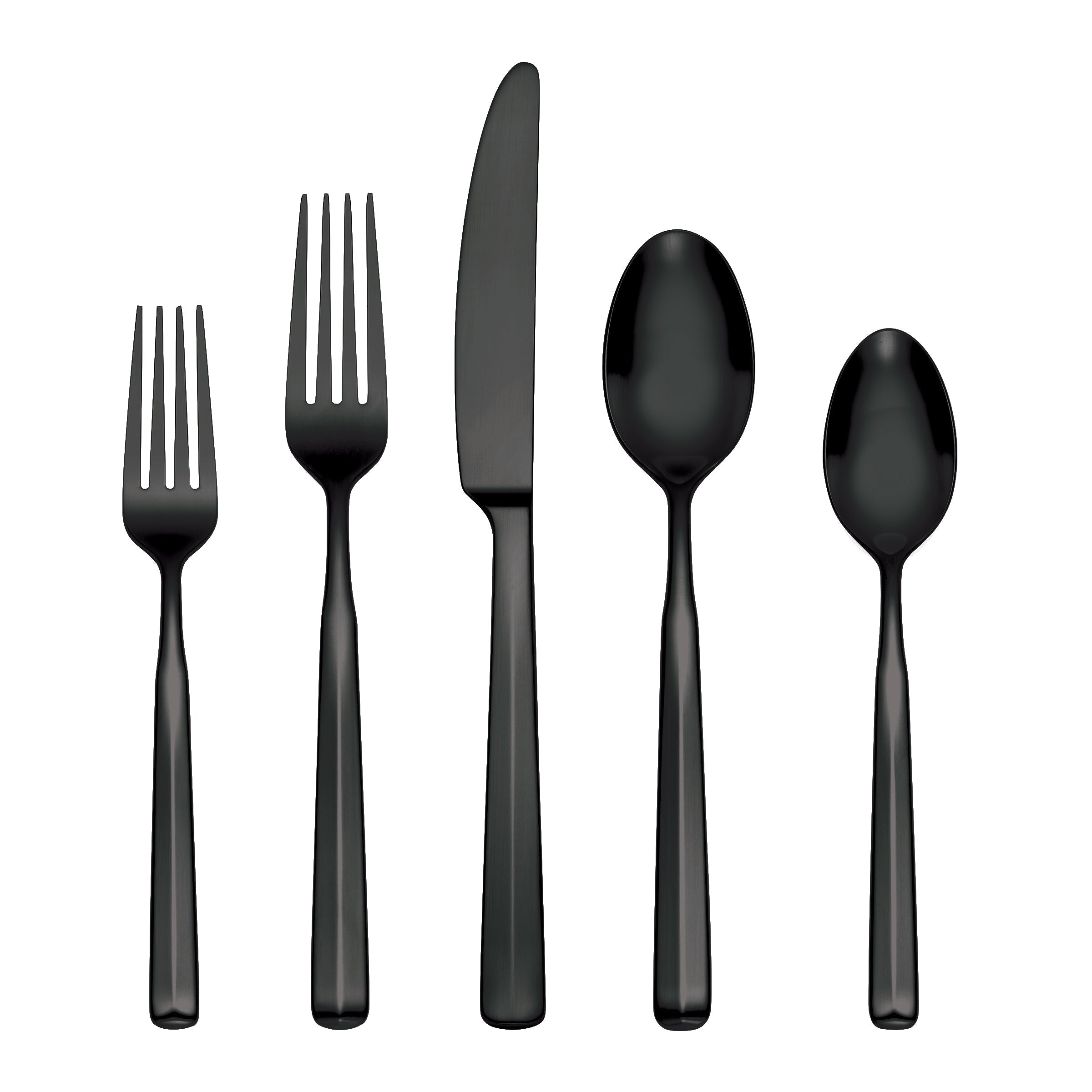 Lenox Fine Lenox Fine Ryder Black Satin 20-Piece Flatware Set