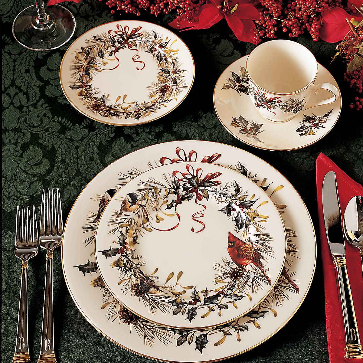 Lenox Fine Lenox Fine Winter Greetings 5-Piece Place Setting - Image 7