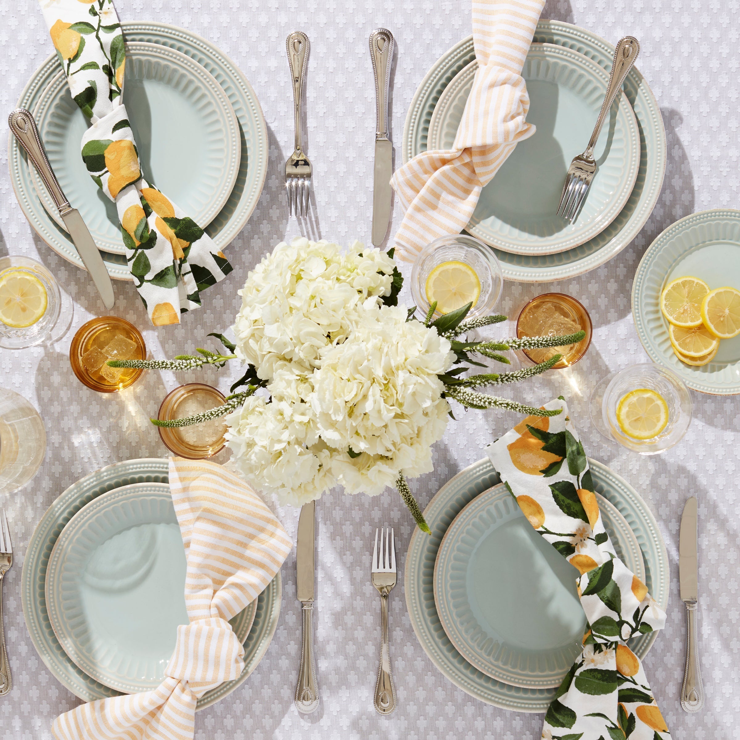 Lenox Fine Lenox Fine French Perle Groove Ice Blue 12-Piece Place Setting - Image 2