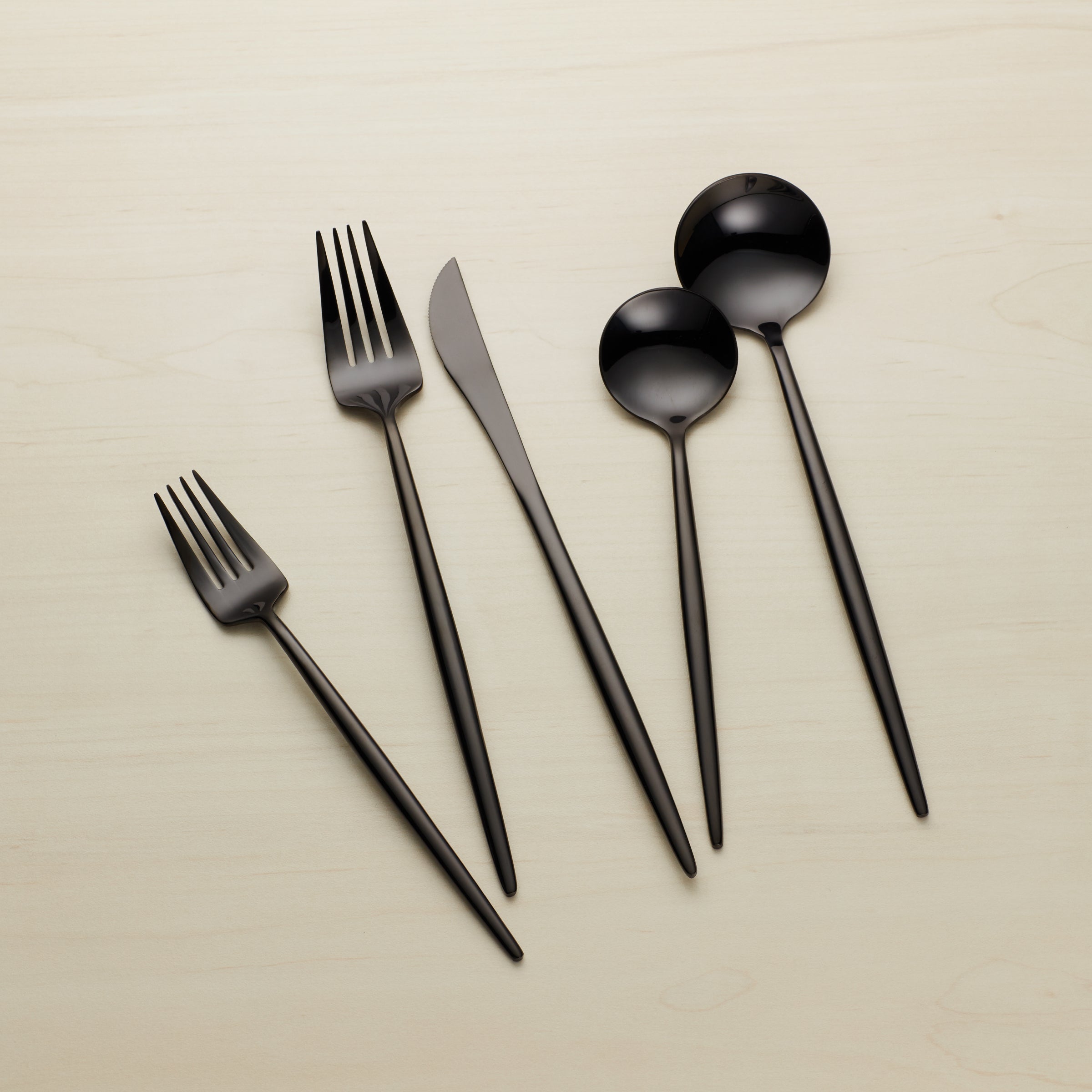 Lenox Fine Lenox Fine Zephyr Black Mirror 45-Piece Flatware Set - Image 6