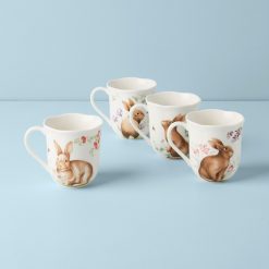 Alternative view of Lenox Fine Lenox Fine Butterfly Meadow Bunny Mugs, Set of 4