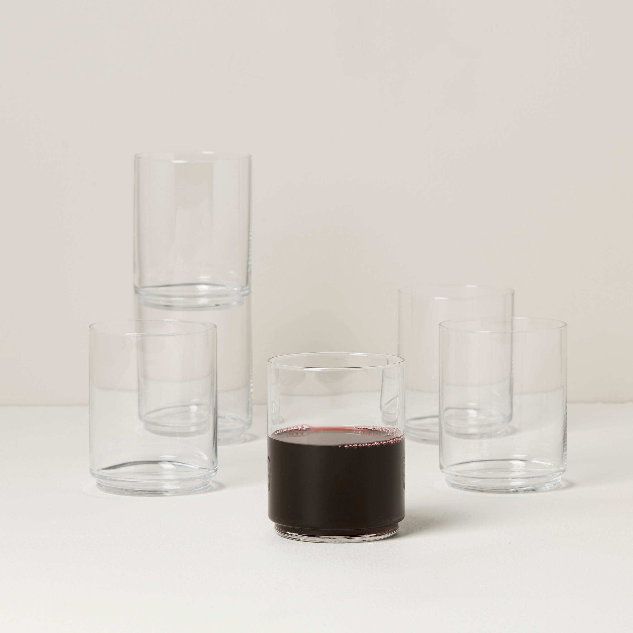 Lenox Fine Lenox Fine Tuscany Classics Stackable Clear Tall Glasses, Set of 6 - Image 2
