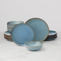 Lenox Fine Lenox Fine Organic Shades Blue 18-Piece Dinnerware Set