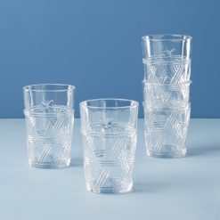 Lenox Fine Lenox Fine Butterfly Meadow Clear Tall Glasses, Set of 4