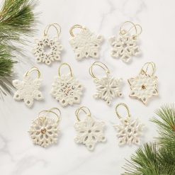 Alternative view of Lenox Fine Lenox Fine Snowflake 10-Piece Mini Ornament Set