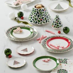 Alternative view of Lenox Fine Lenox Fine Evergreen Rim Accent Plates, Set of 4