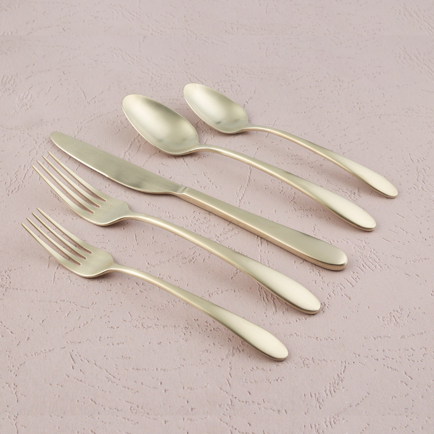 Lenox Fine Lenox Fine Poet Champagne Satin 20-Piece Flatware Set - Image 6