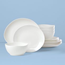 Lenox Fine Lenox Fine Studio 1414 Curve 12-Piece Dinnerware Set