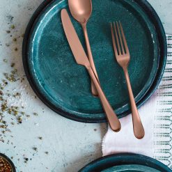 Alternative view of Lenox Fine Lenox Fine Mirabella Copper Titanium Satin 20-Piece Flatware Set
