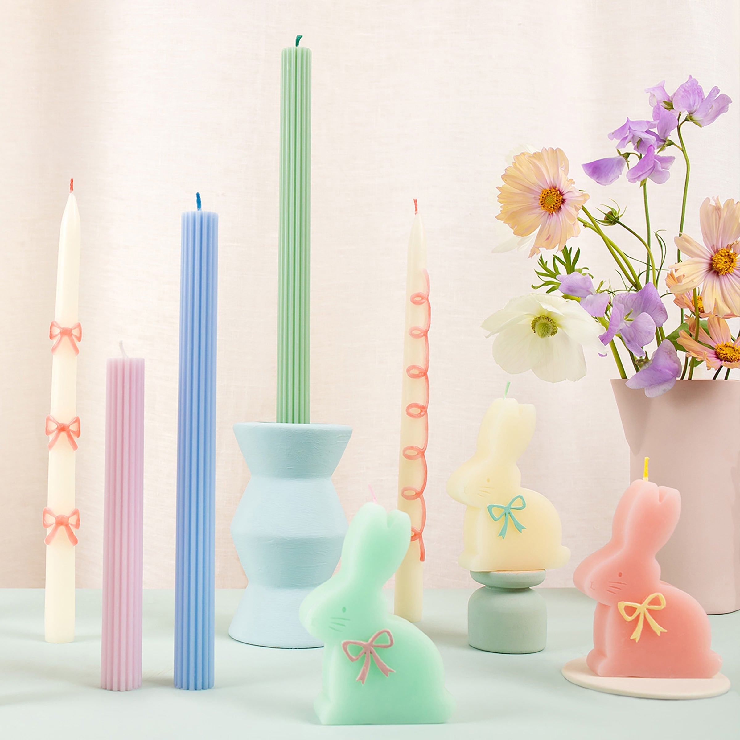 Lenox Fine Lenox Fine Pink Bow Taper Candles, Set of 2 - Image 5