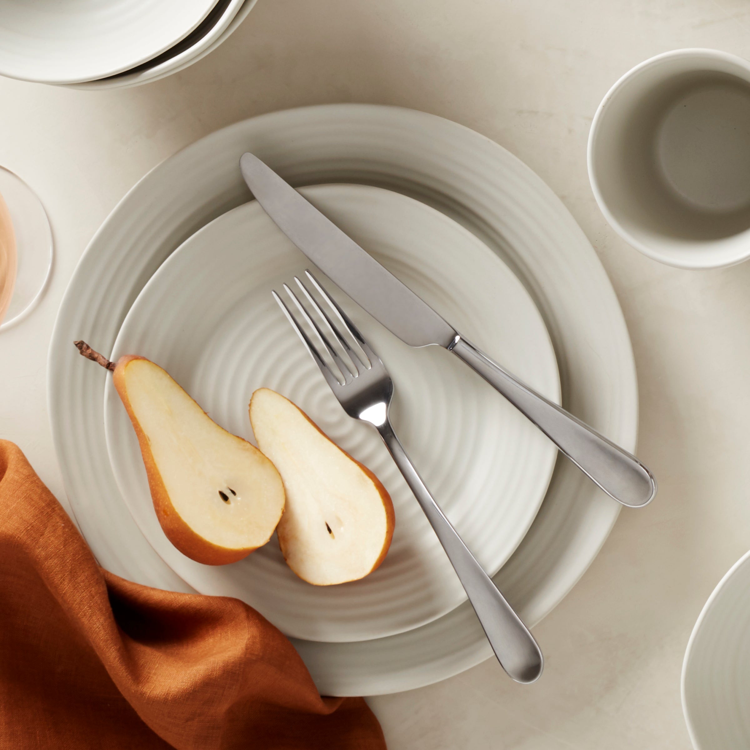 Lenox Fine Lenox Fine Ridge White 12-Piece Dinnerware Set - Image 10