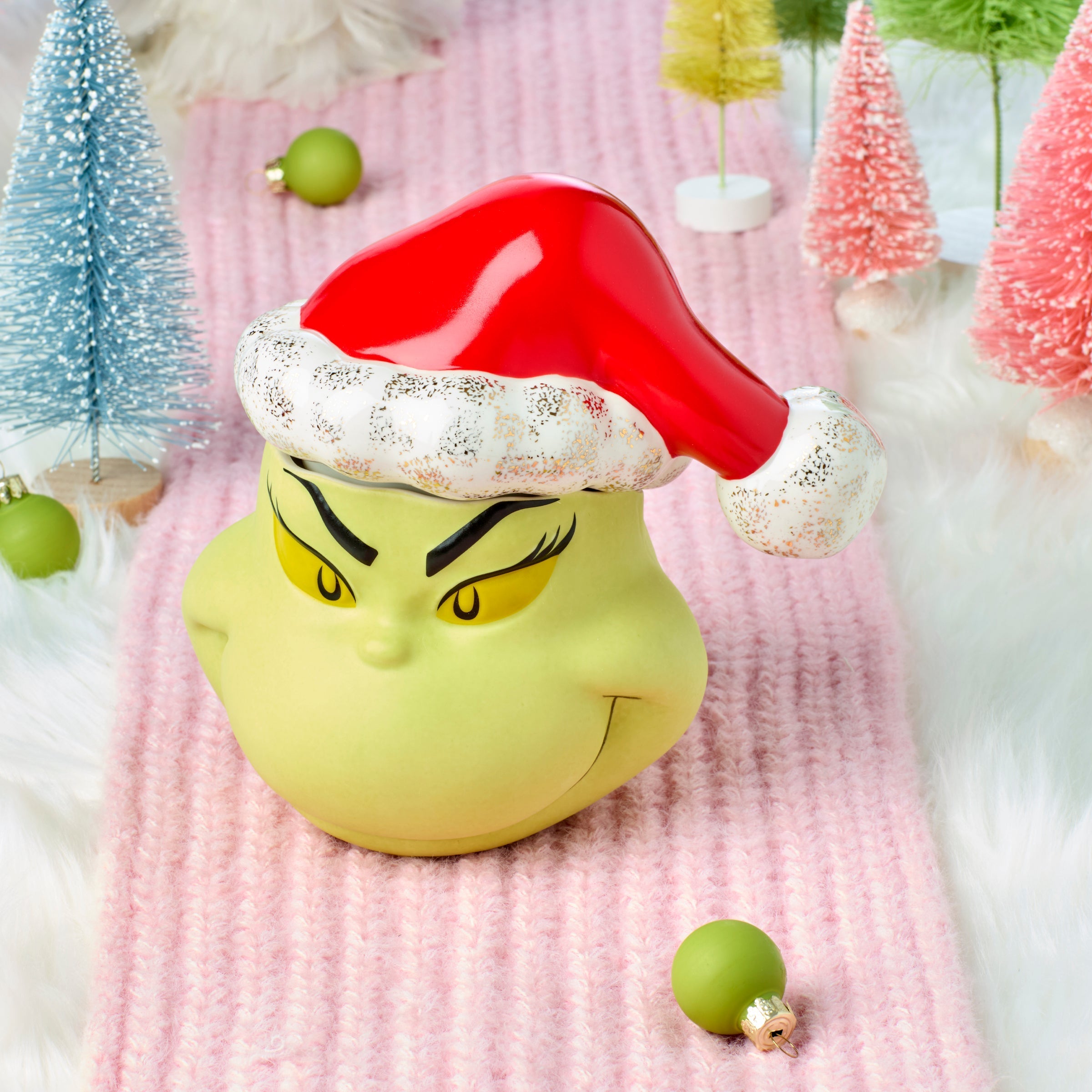 Lenox Fine Lenox Fine Merry Grinchmas Covered Candy Jar - Image 4