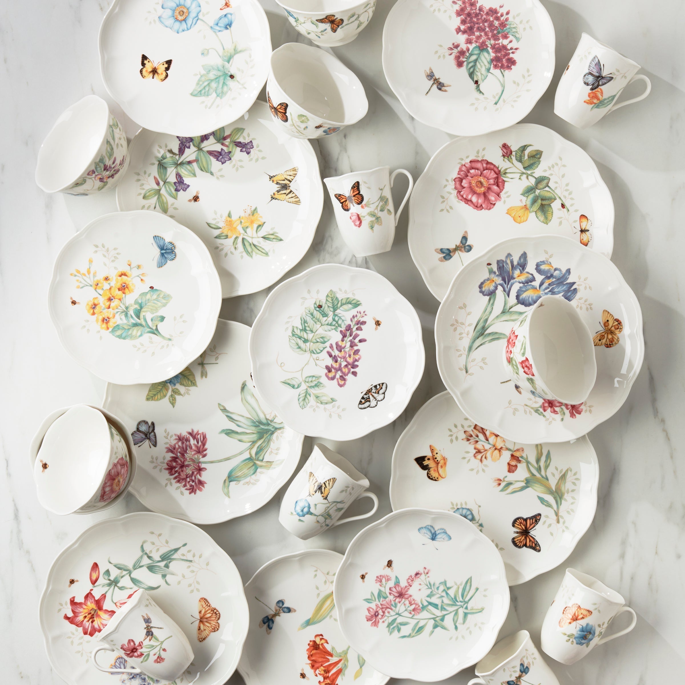 Lenox Fine Lenox Fine Butterfly Meadow 24-Piece Dinnerware Set - Image 5