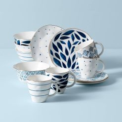 Lenox Fine Lenox Fine Blue Bay 12-Piece Dessert Set