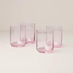 Lenox Fine Lenox Fine Tuscany Stackable Blush Tall Glasses, Set of 4