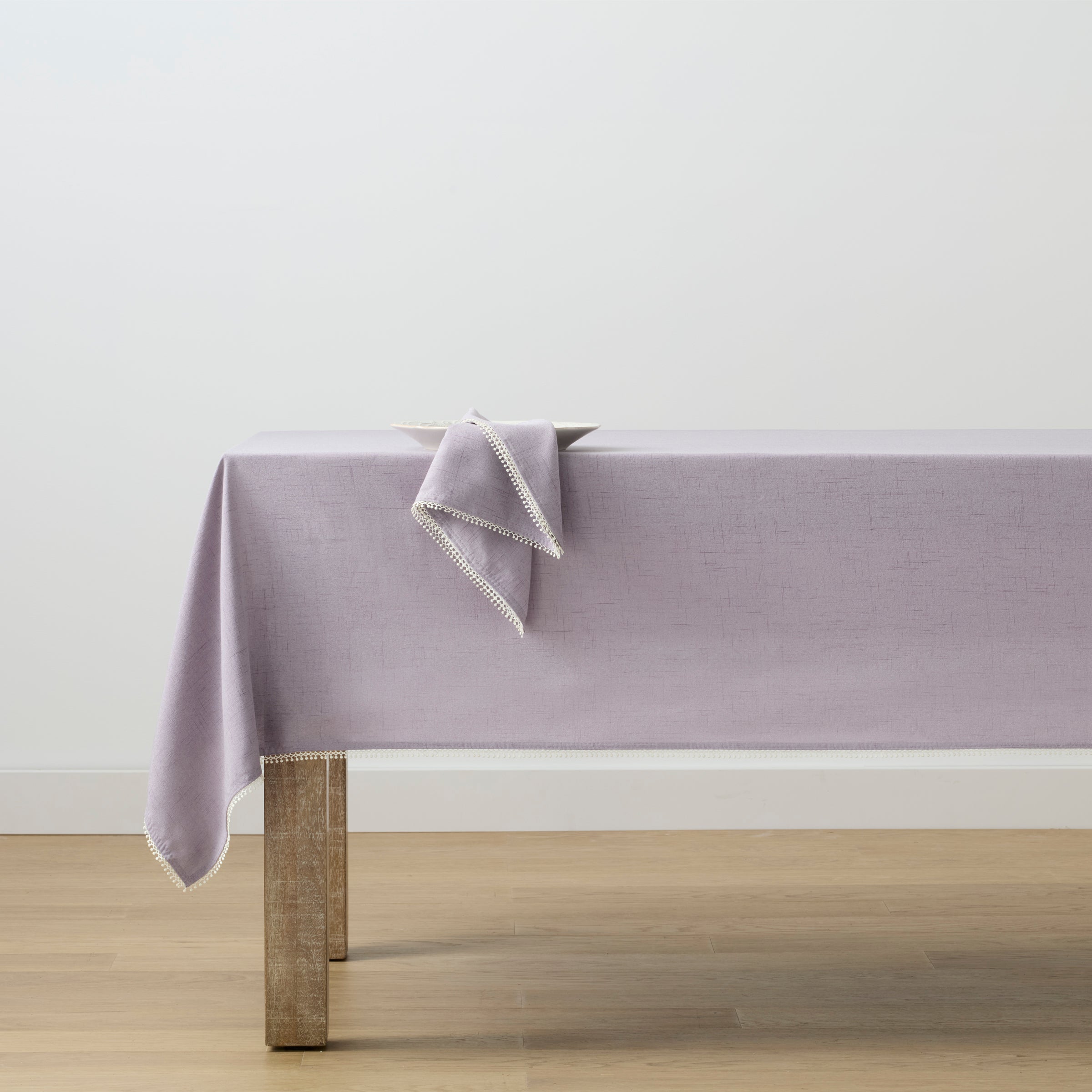 Lenox Fine Lenox Fine French Perle Violet 60x84 Tablecloth - Image 2