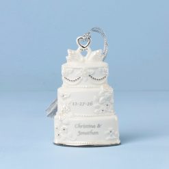 Lenox Fine Lenox Fine Personalized Celebrate Love Wedding Cake Ornament