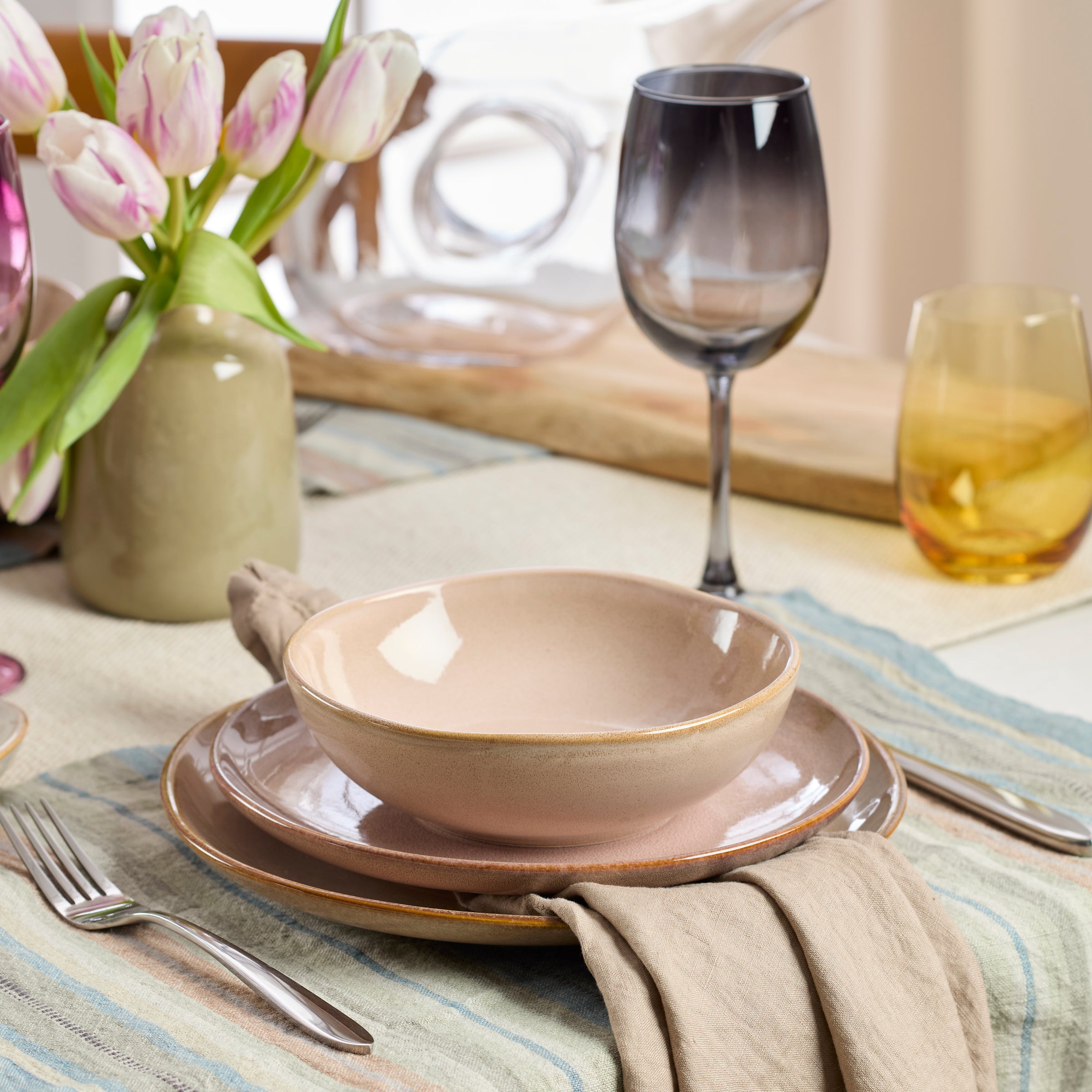 Lenox Fine Lenox Fine Organic Shades Clay 12-Piece Dinnerware Set - Image 4