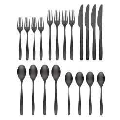 Alternative view of Lenox Fine Lenox Fine Averie Black Satin 20-Piece Flatware Set