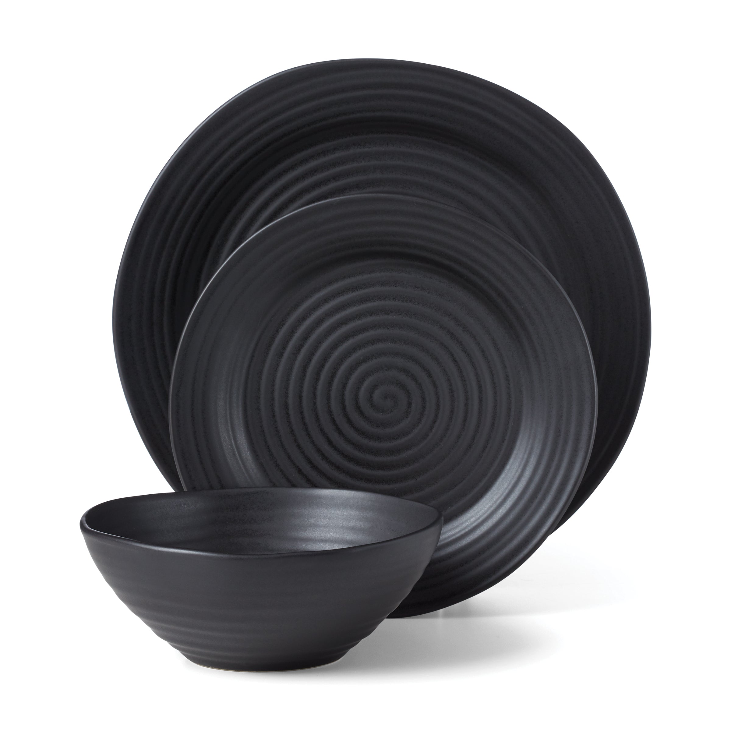 Lenox Fine Lenox Fine Ridge Black 12-Piece Dinnerware Set - Image 7