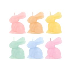 Lenox Fine Lenox Fine Rainbow Mini Bunny Candles, Set of 6