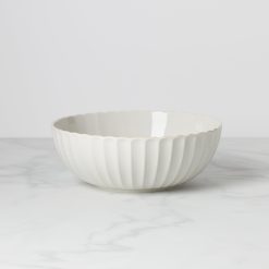 Lenox Fine Lenox Fine French Perle Scallop White Serving Bowl