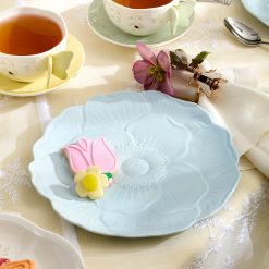 Alternative view of Lenox Fine Lenox Fine Butterfly Meadow Floral Blue Accent Plates, Set of 4