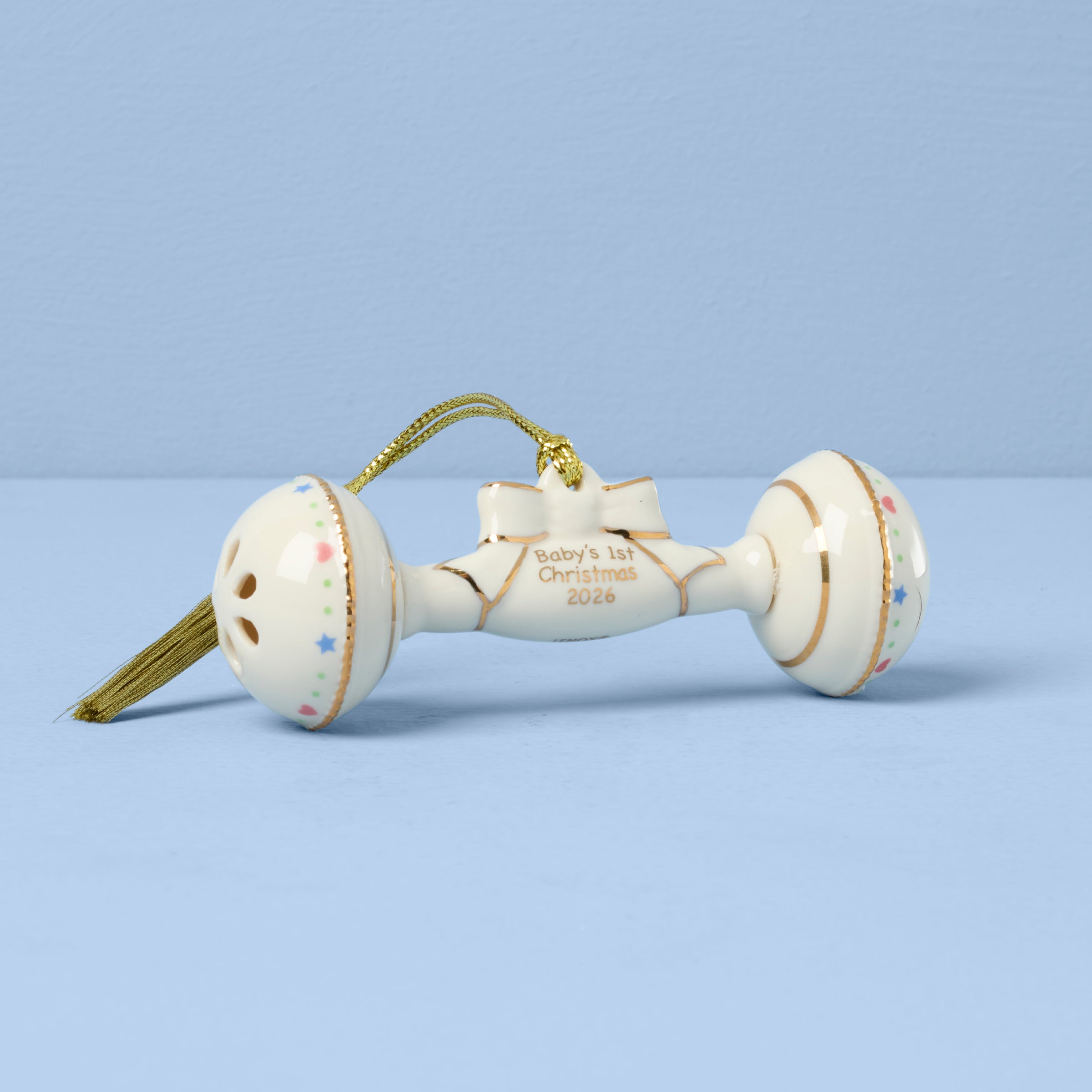 Lenox Fine Lenox Fine 2026 Baby's 1st Christmas Rattle Ornament