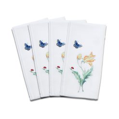 Lenox Fine Lenox Fine Butterfly Meadow Garden Dinner Napkins, Set of 4