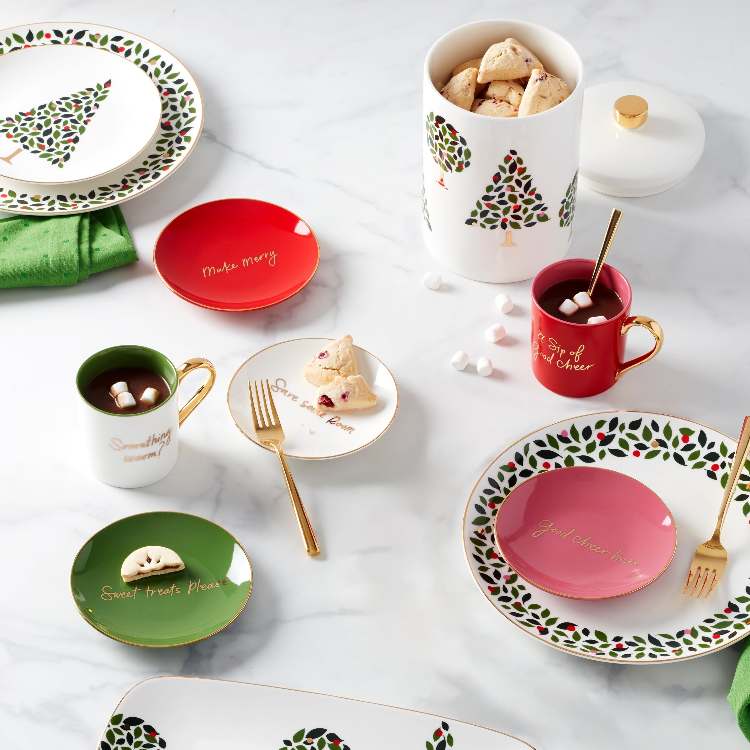 Lenox Fine Lenox Fine Evergreen 12-Piece Dinnerware Set - Image 2