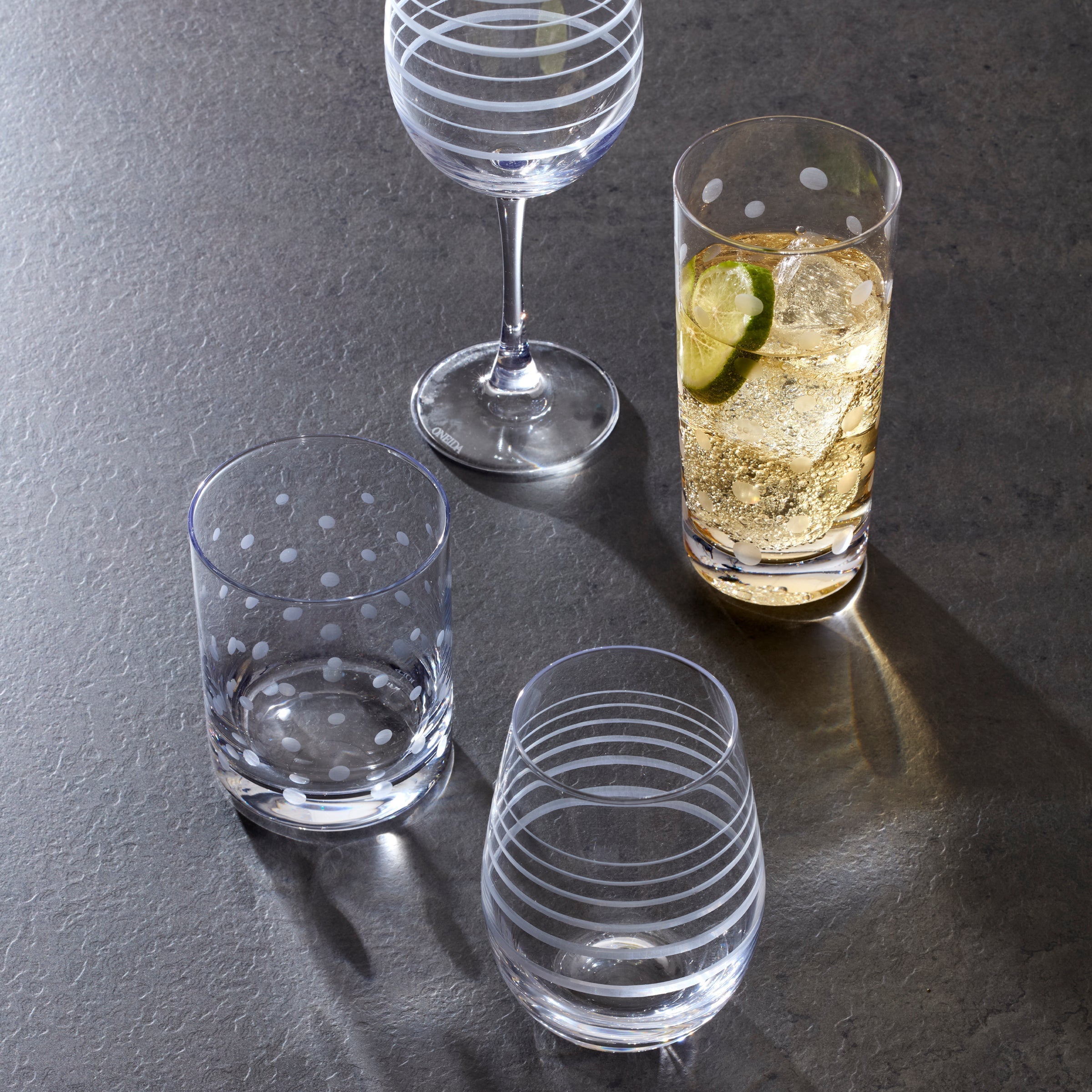 Lenox Fine Lenox Fine Mingle Double Old Fashion Glasses, Set of 4 - Image 4