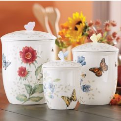 Alternative view of Lenox Fine Lenox Fine Butterfly Meadow 3-Piece Canister Set