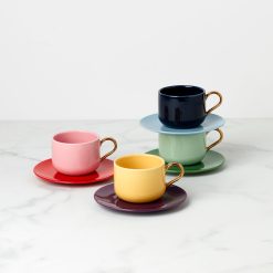 Lenox Fine Lenox Fine Make It Pop 8-Piece Cup & Saucer Set