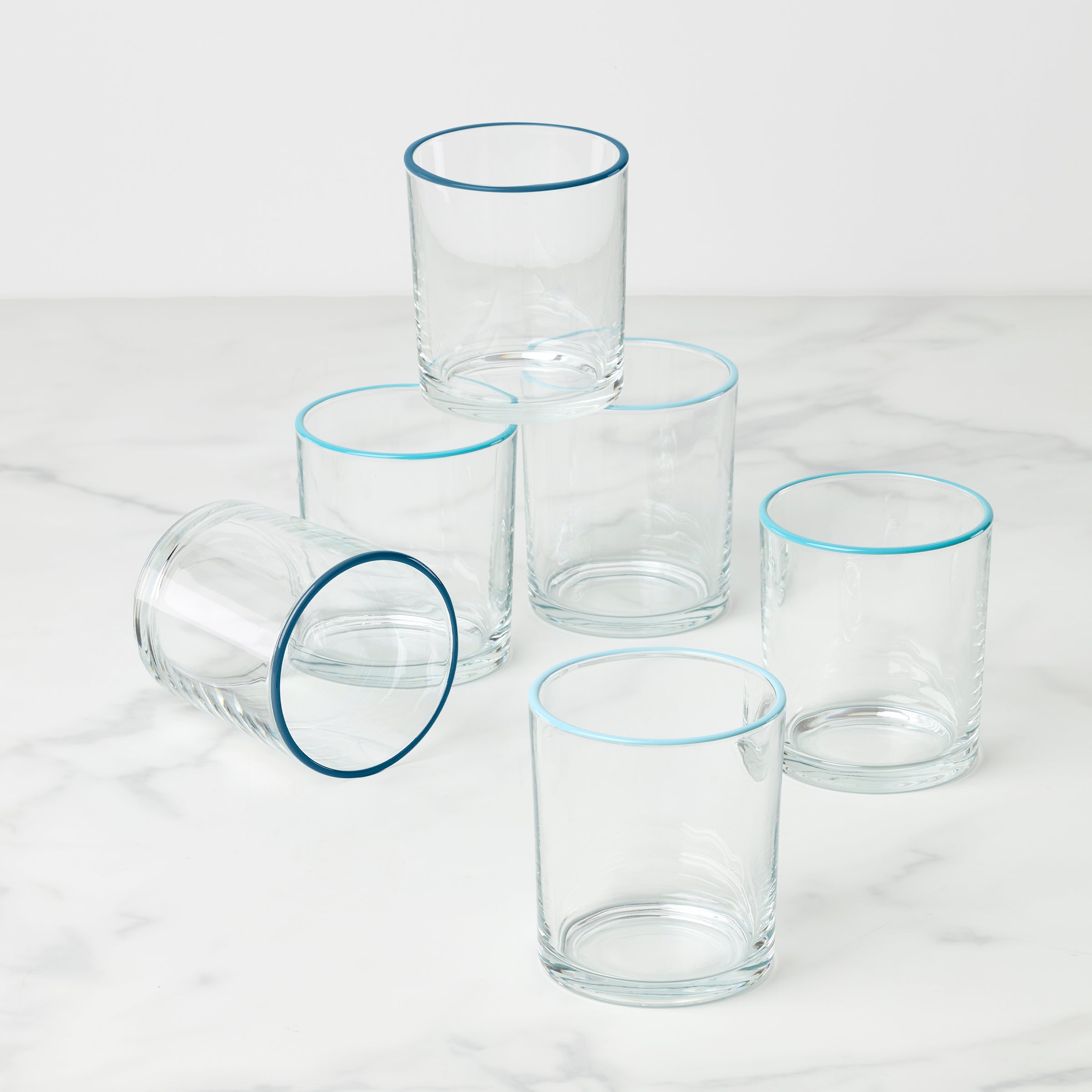 Lenox Fine Lenox Fine 24 Seven Turquoise 6-Piece Medium Tumbler Set