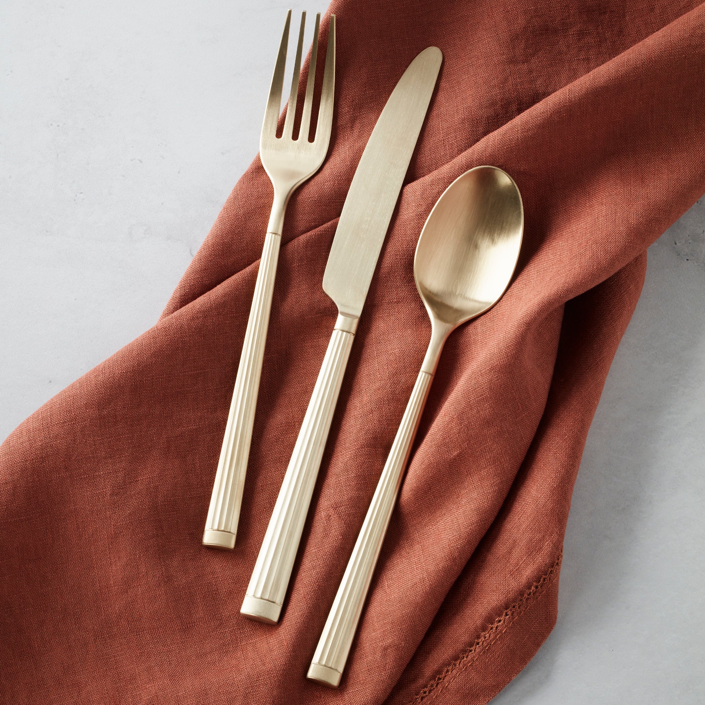 Lenox Fine Lenox Fine Robyn Champagne Mist Satin 20-Piece Flatware Set - Image 4
